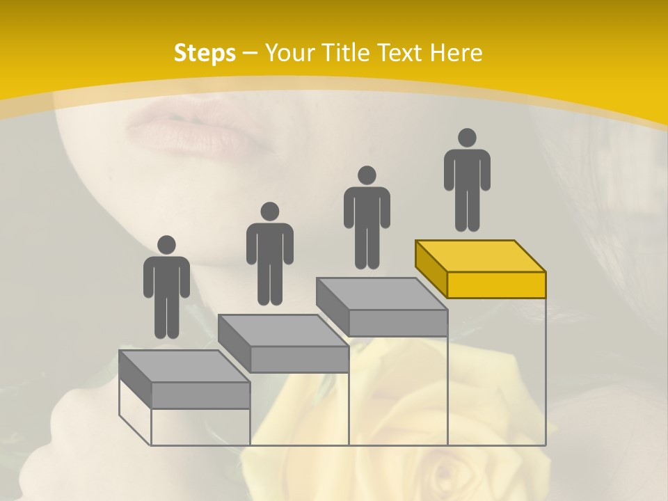 Portrait Young Bandage PowerPoint Template