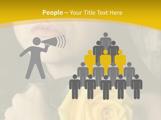 Portrait Young Bandage PowerPoint Template