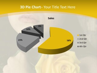 Portrait Young Bandage PowerPoint Template