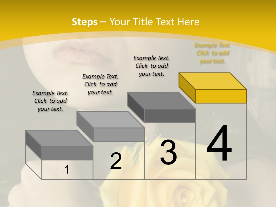Portrait Young Bandage PowerPoint Template