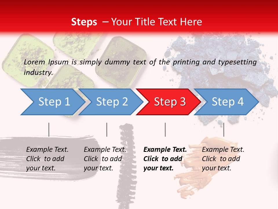 Make Lipstick Mascara PowerPoint Template
