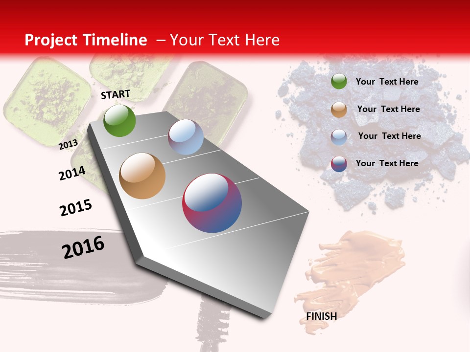 Make Lipstick Mascara PowerPoint Template
