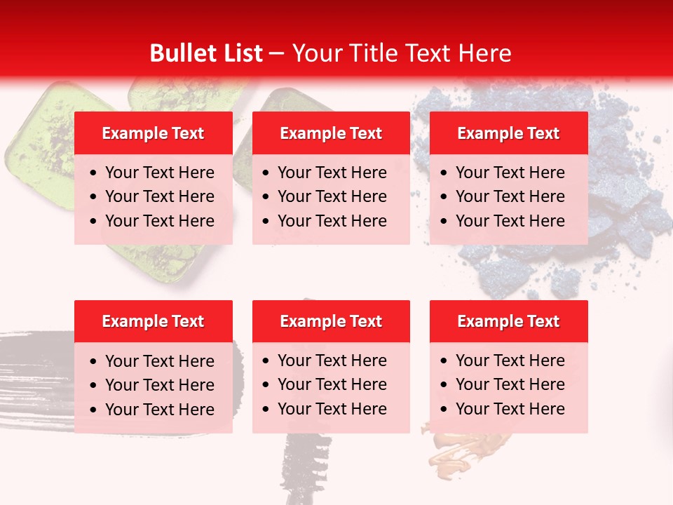 Make Lipstick Mascara PowerPoint Template