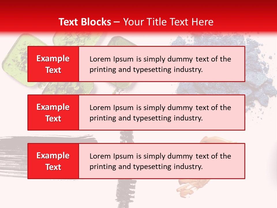 Make Lipstick Mascara PowerPoint Template