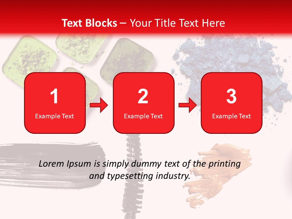 Make Lipstick Mascara PowerPoint Template
