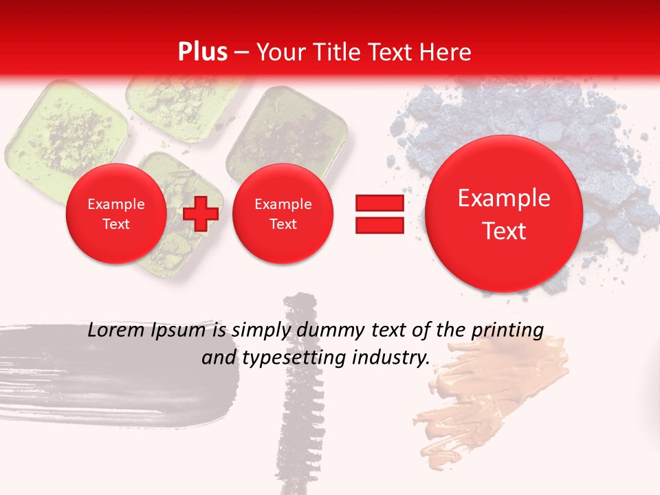 Make Lipstick Mascara PowerPoint Template
