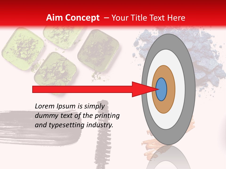 Make Lipstick Mascara PowerPoint Template