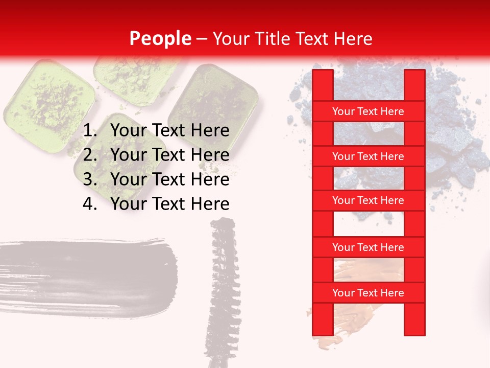 Make Lipstick Mascara PowerPoint Template
