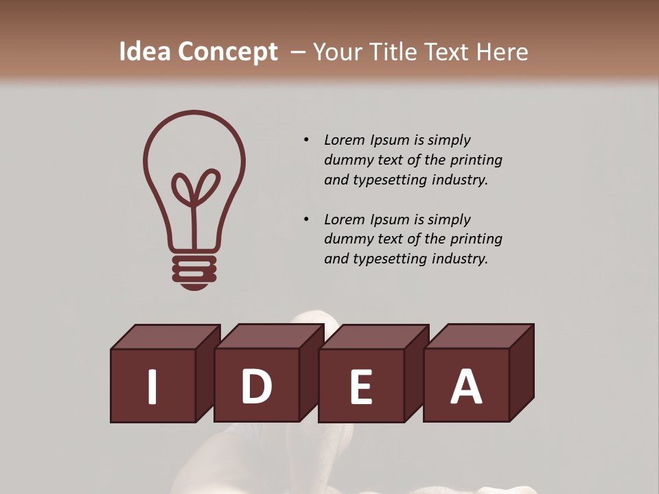 Concentration Health Person PowerPoint Template