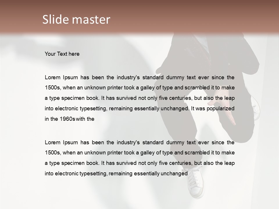 Posing Elegance Color PowerPoint Template