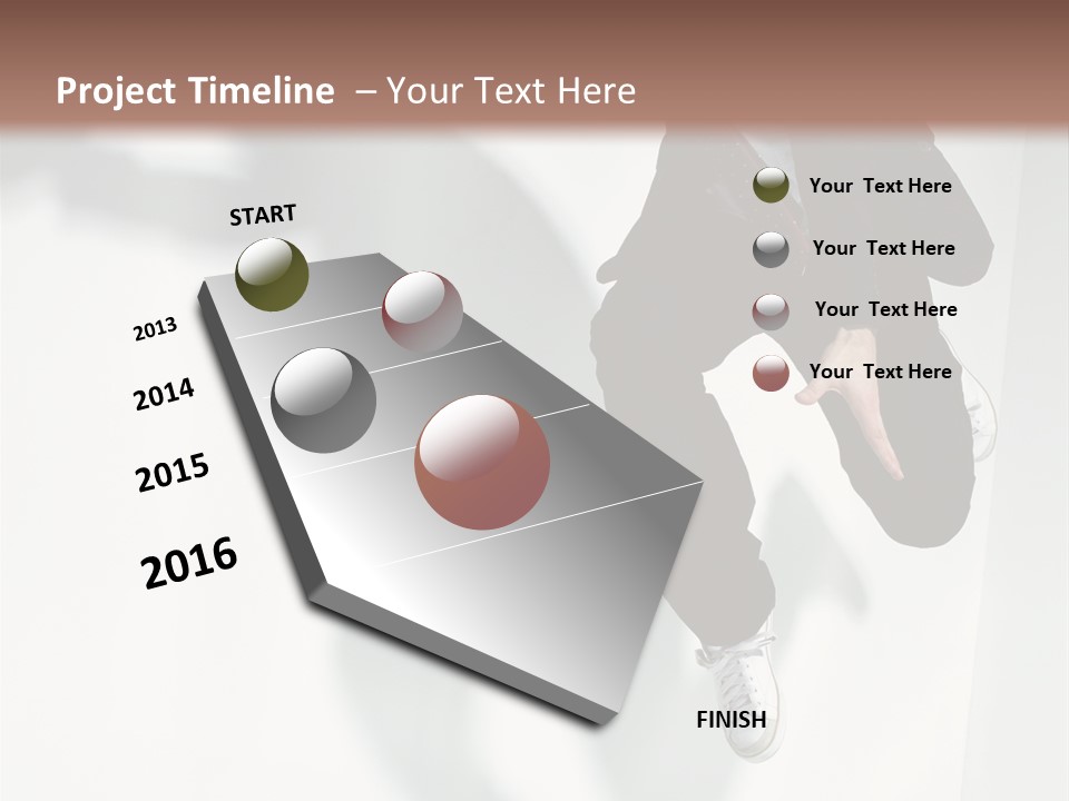 Posing Elegance Color PowerPoint Template