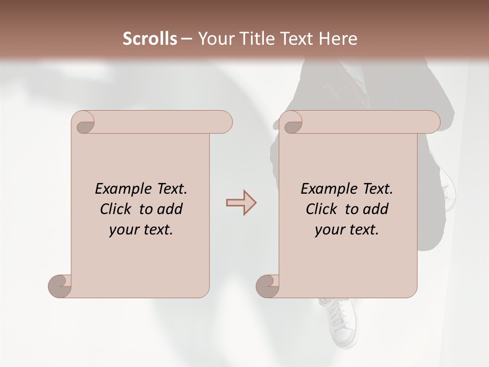 Posing Elegance Color PowerPoint Template