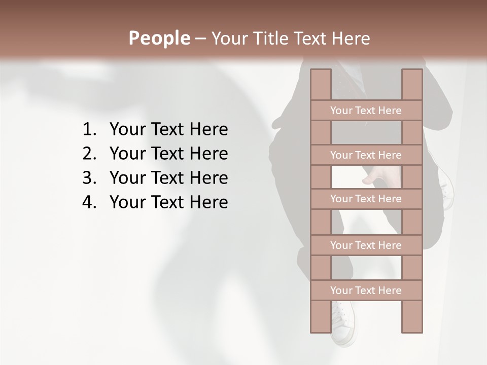 Posing Elegance Color PowerPoint Template