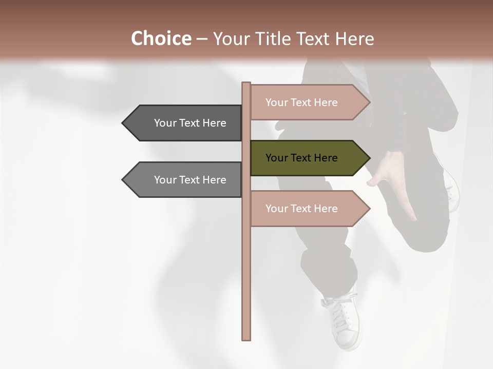 Posing Elegance Color PowerPoint Template