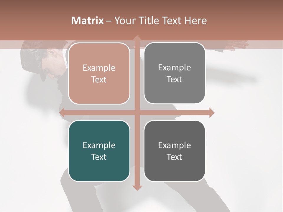 A Man In A Black Suit Is Dancing PowerPoint Template