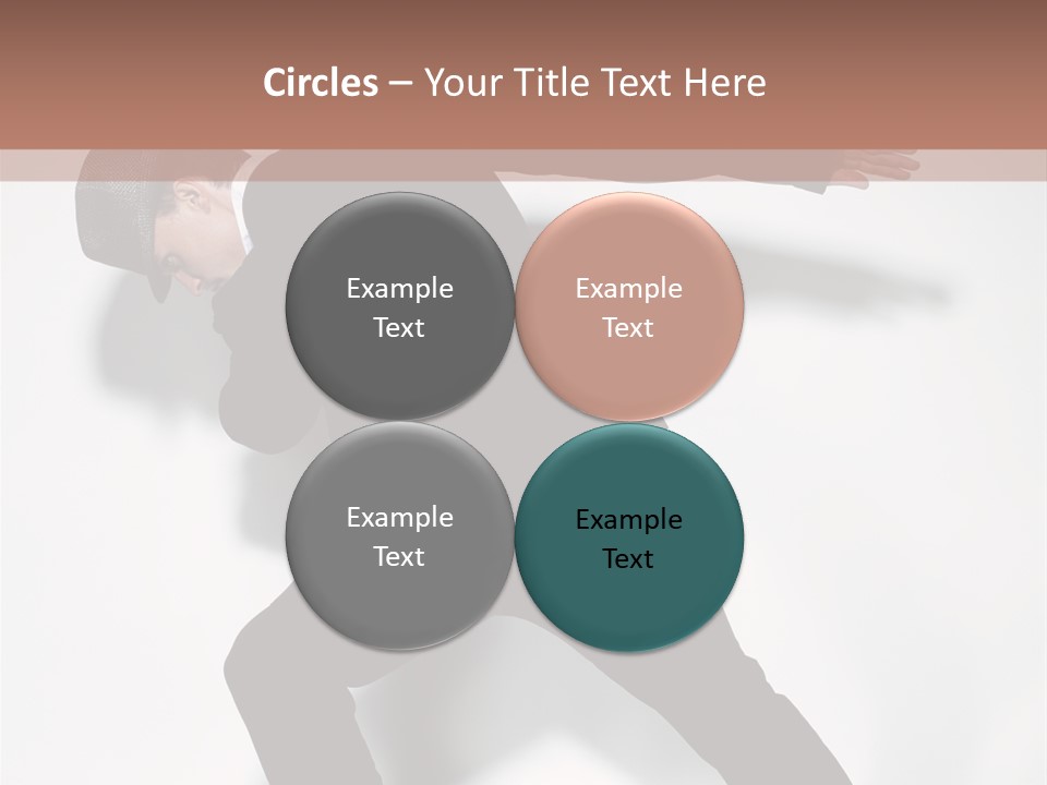 A Man In A Black Suit Is Dancing PowerPoint Template