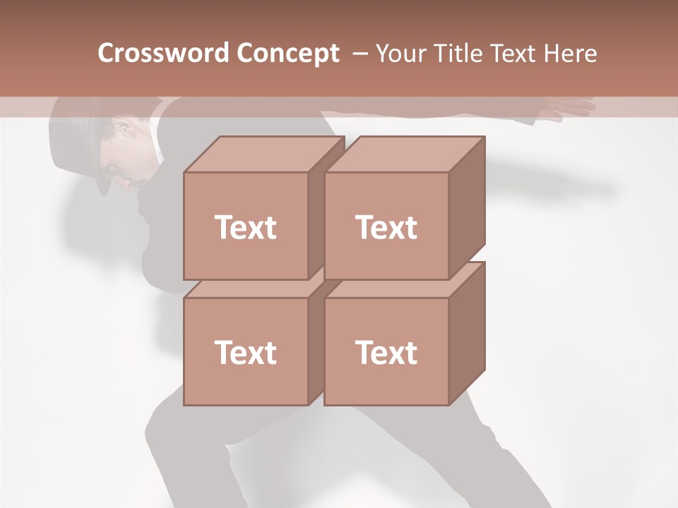 A Man In A Black Suit Is Dancing PowerPoint Template