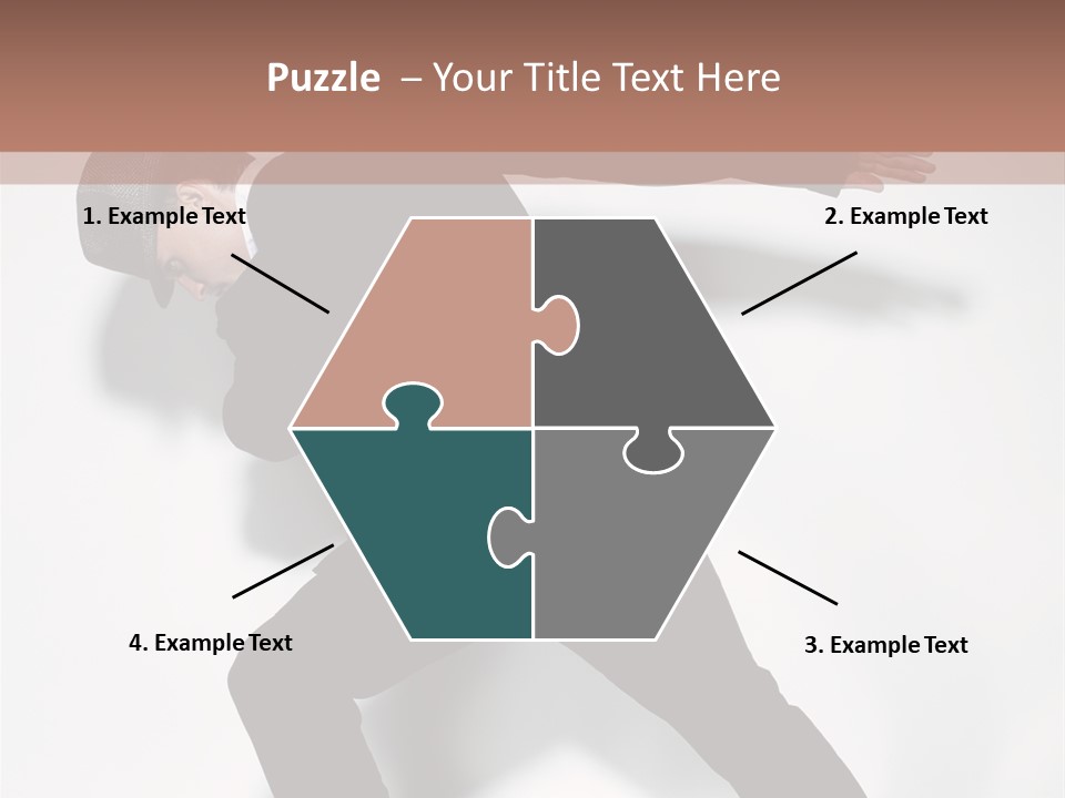 A Man In A Black Suit Is Dancing PowerPoint Template