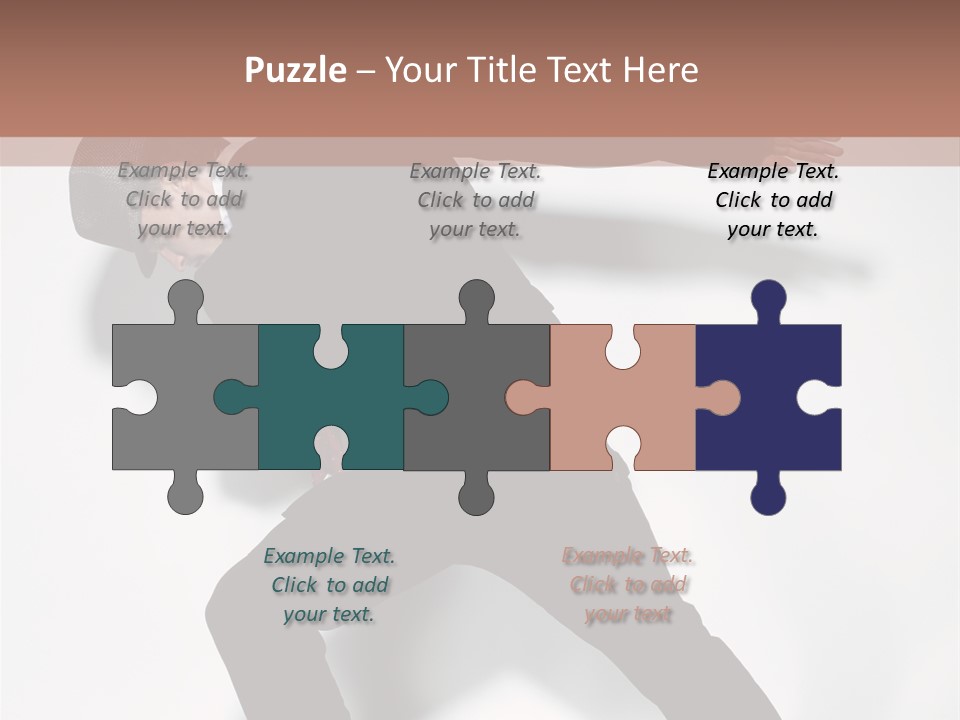 A Man In A Black Suit Is Dancing PowerPoint Template