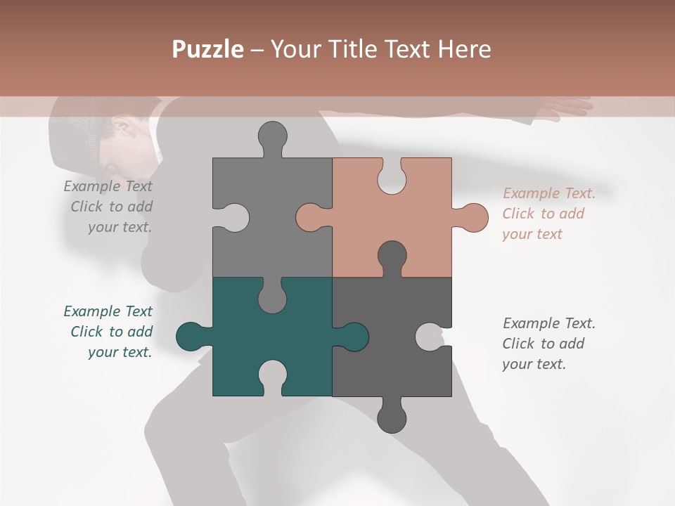 A Man In A Black Suit Is Dancing PowerPoint Template