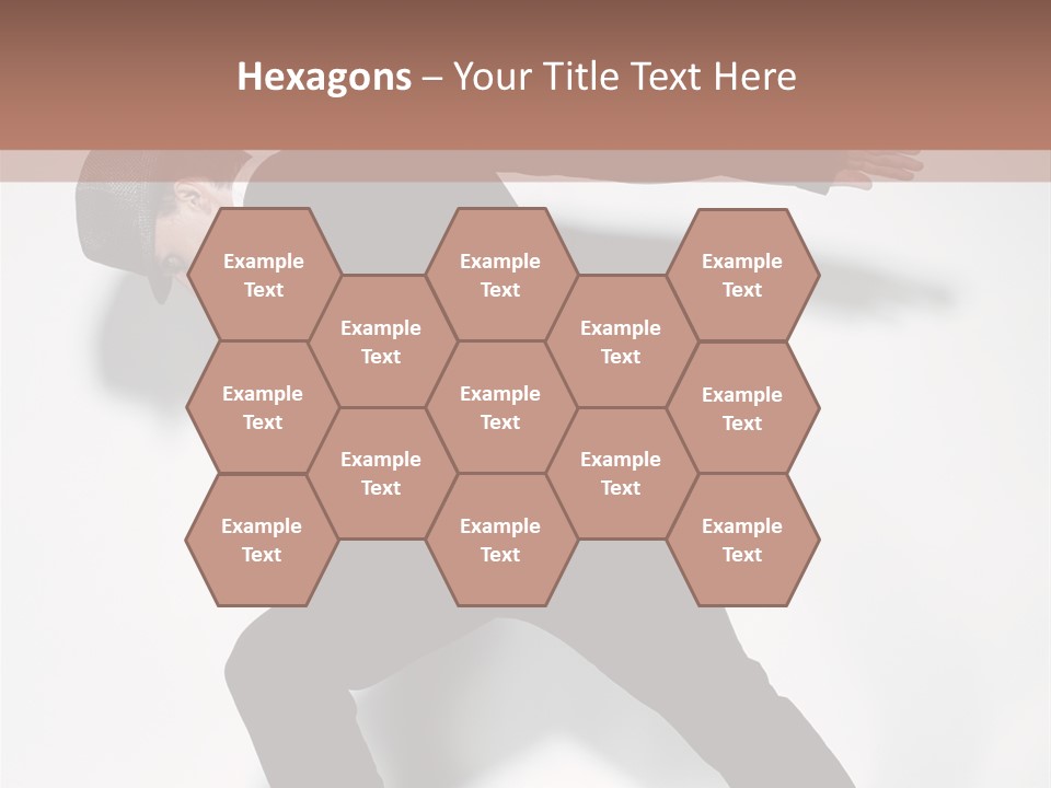 A Man In A Black Suit Is Dancing PowerPoint Template