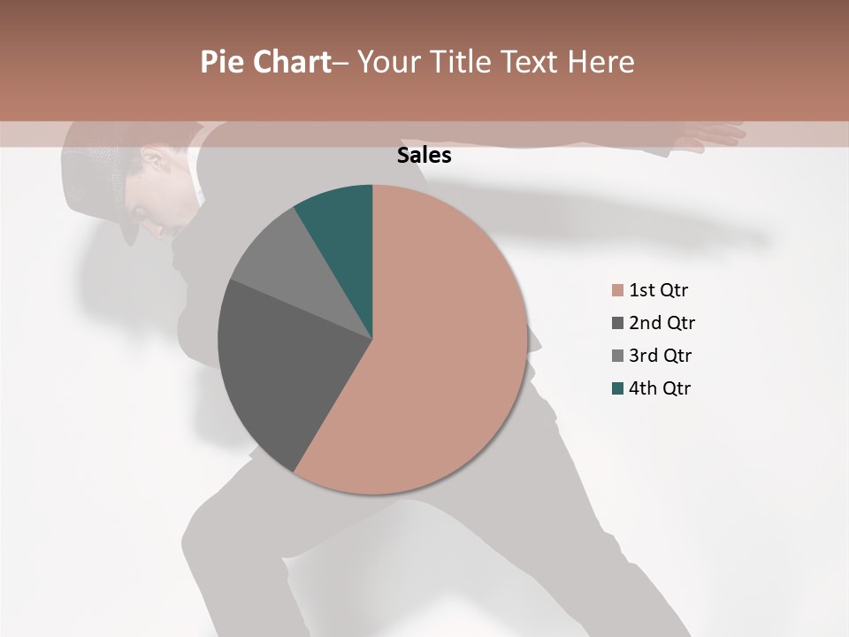 A Man In A Black Suit Is Dancing PowerPoint Template