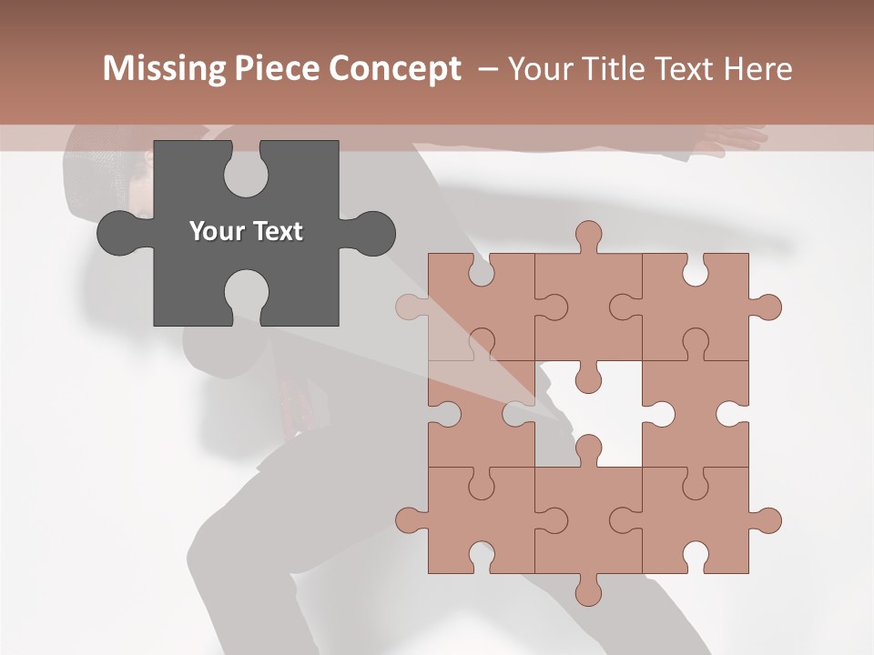 A Man In A Black Suit Is Dancing PowerPoint Template