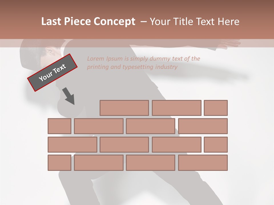 A Man In A Black Suit Is Dancing PowerPoint Template