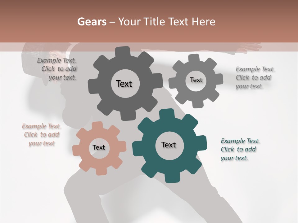 A Man In A Black Suit Is Dancing PowerPoint Template