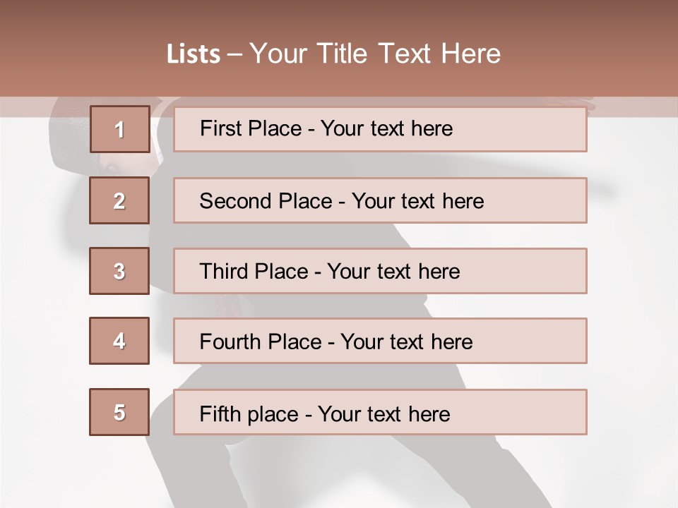 A Man In A Black Suit Is Dancing PowerPoint Template