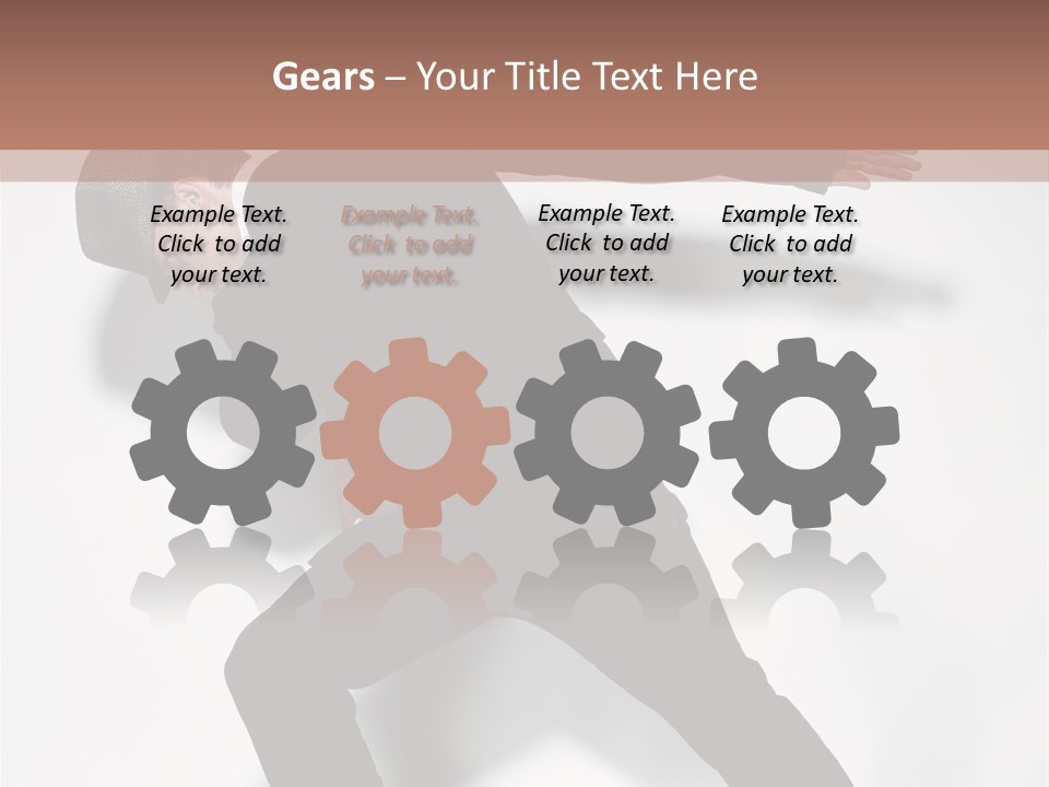 A Man In A Black Suit Is Dancing PowerPoint Template