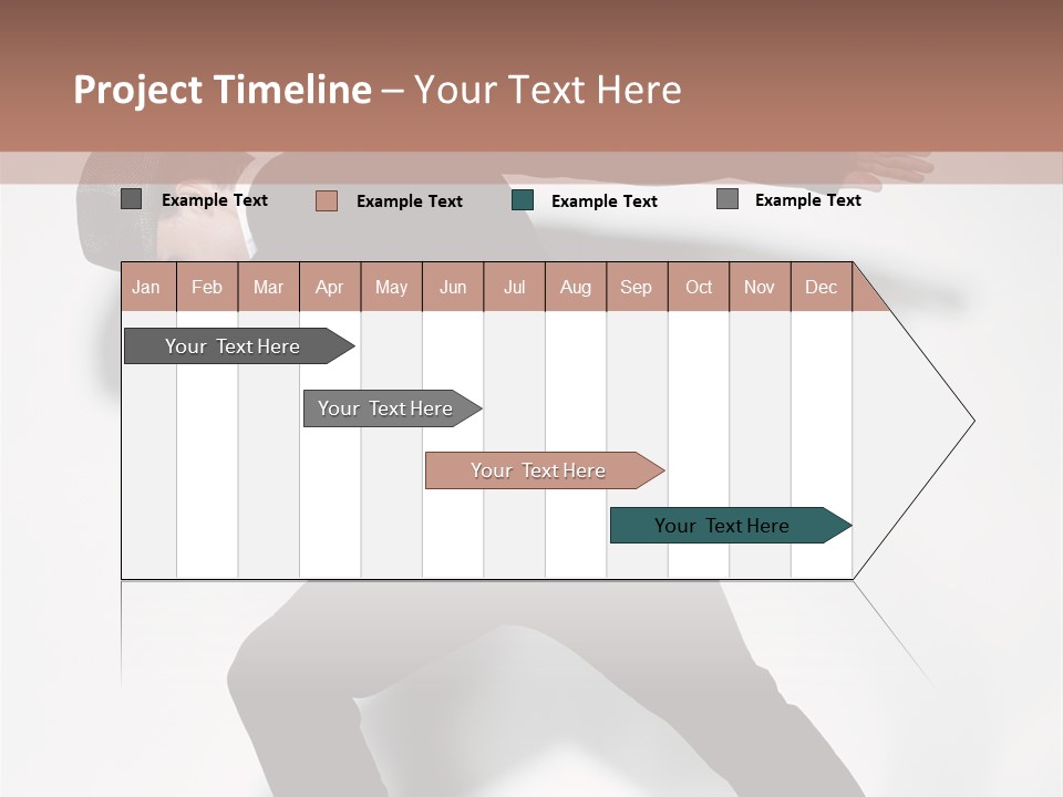 A Man In A Black Suit Is Dancing PowerPoint Template