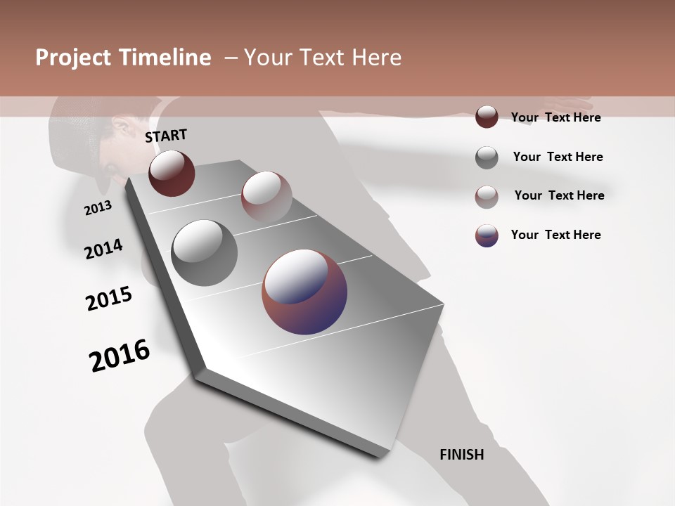 A Man In A Black Suit Is Dancing PowerPoint Template