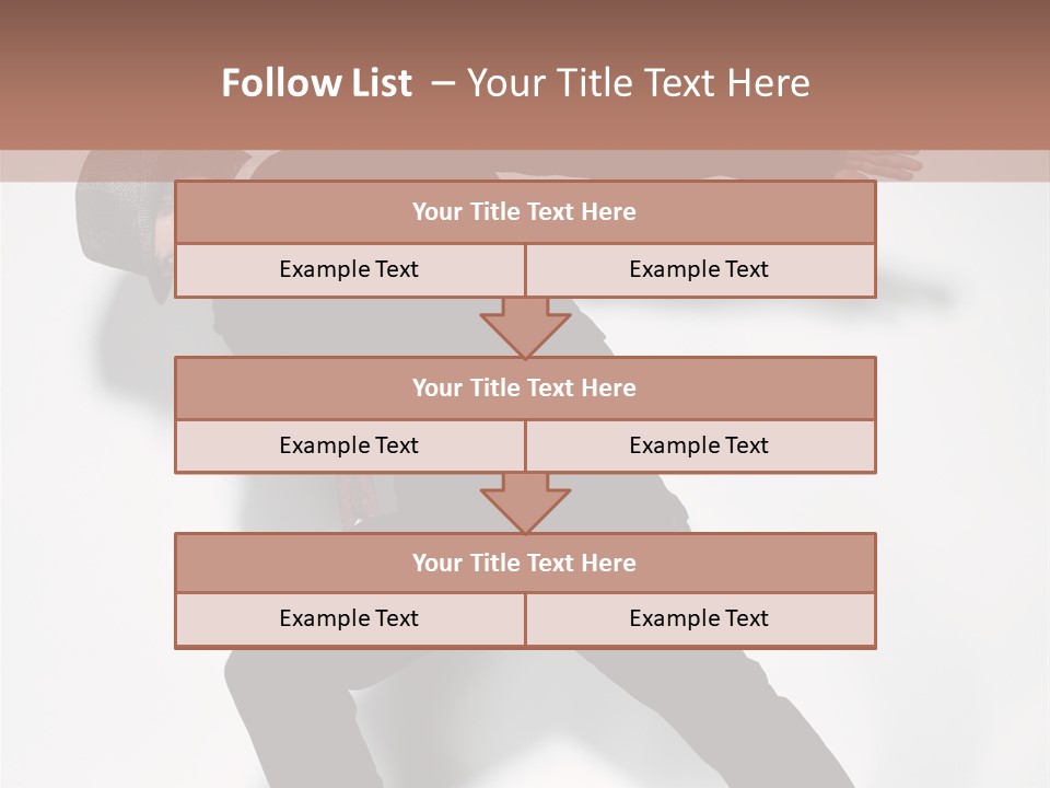 A Man In A Black Suit Is Dancing PowerPoint Template