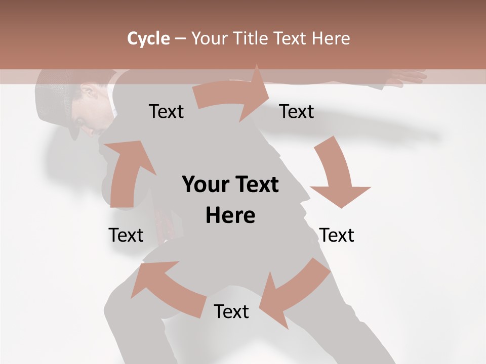 A Man In A Black Suit Is Dancing PowerPoint Template