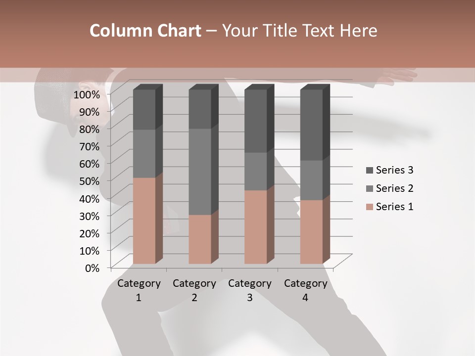 A Man In A Black Suit Is Dancing PowerPoint Template