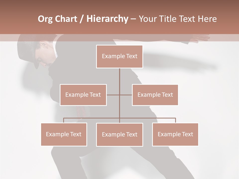 A Man In A Black Suit Is Dancing PowerPoint Template