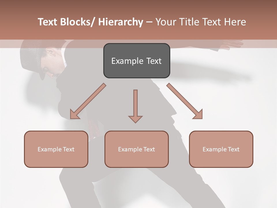 A Man In A Black Suit Is Dancing PowerPoint Template