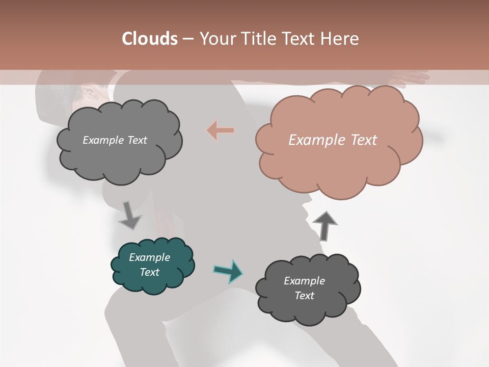 A Man In A Black Suit Is Dancing PowerPoint Template