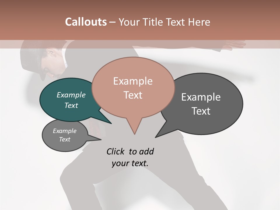 A Man In A Black Suit Is Dancing PowerPoint Template