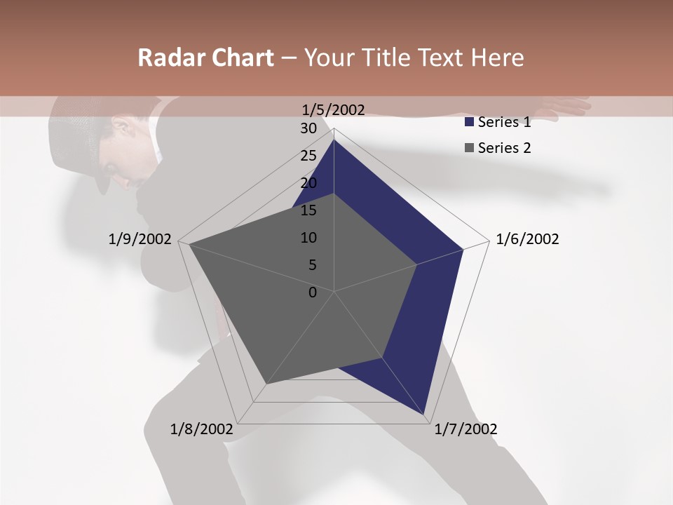 A Man In A Black Suit Is Dancing PowerPoint Template