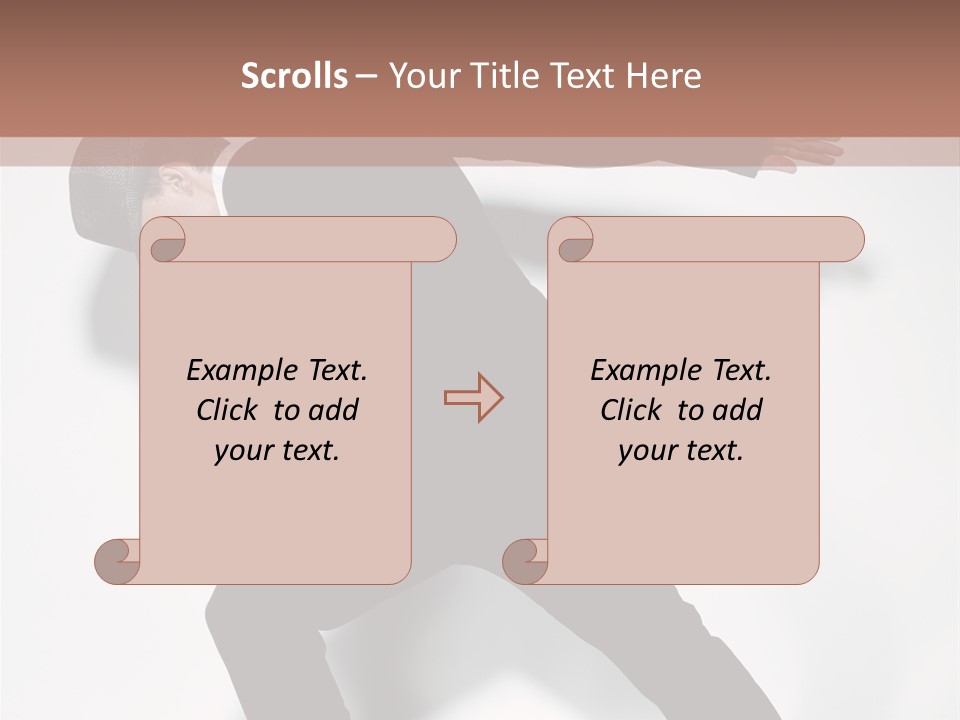 A Man In A Black Suit Is Dancing PowerPoint Template