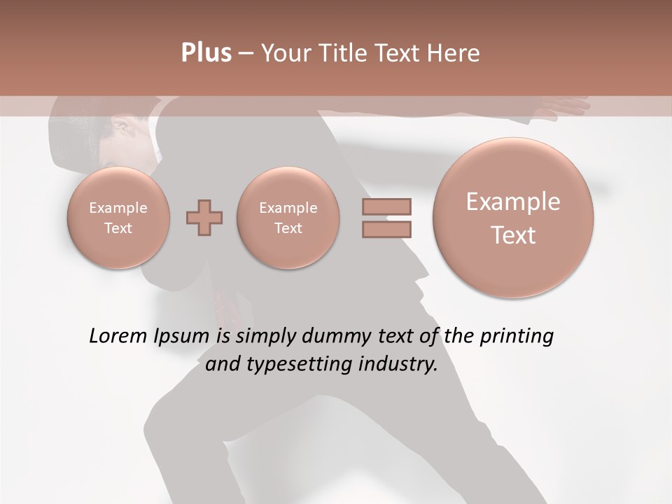 A Man In A Black Suit Is Dancing PowerPoint Template