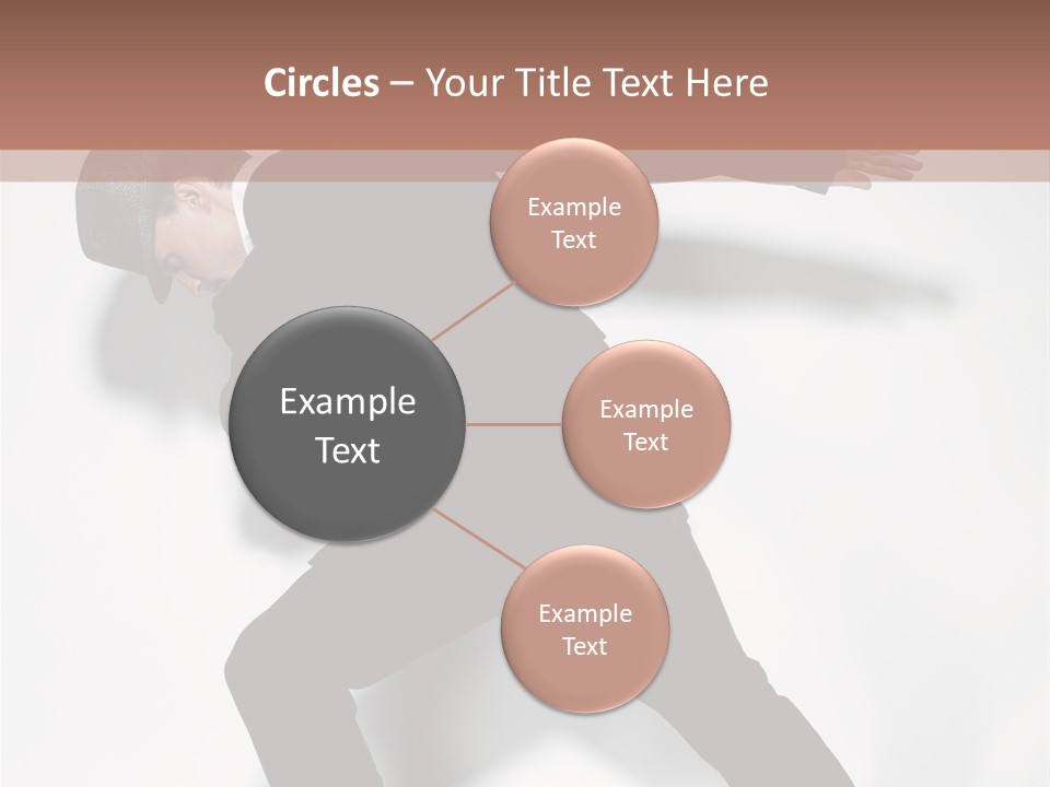 A Man In A Black Suit Is Dancing PowerPoint Template