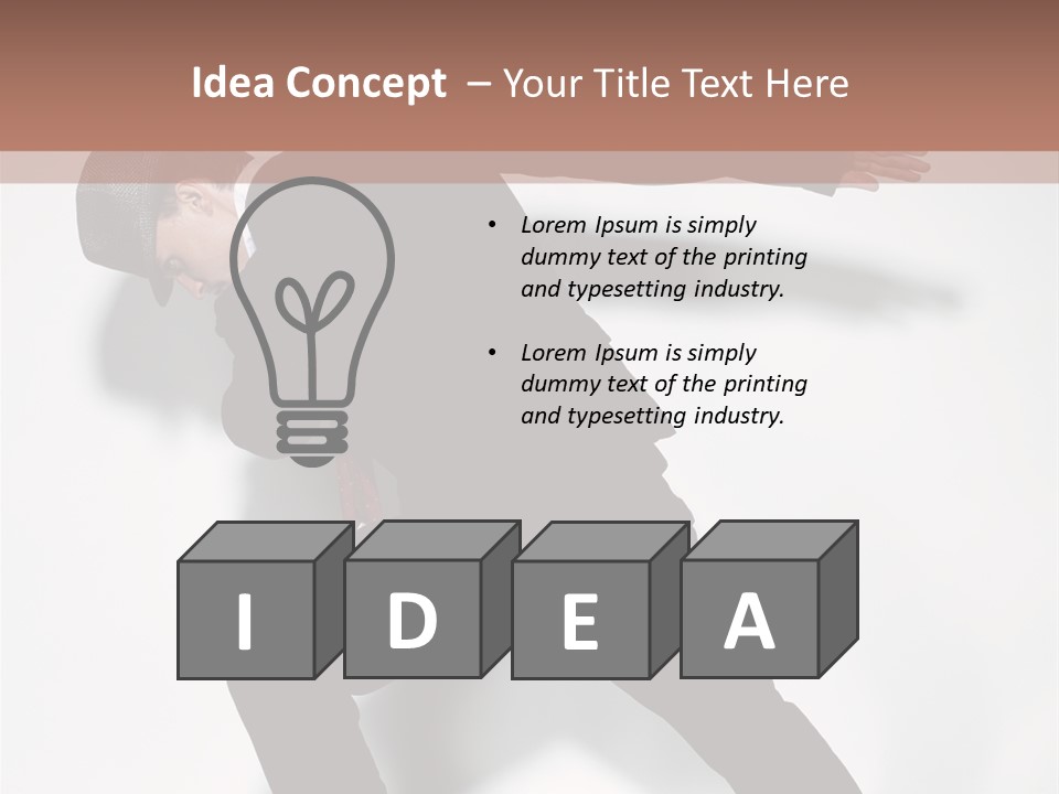 A Man In A Black Suit Is Dancing PowerPoint Template