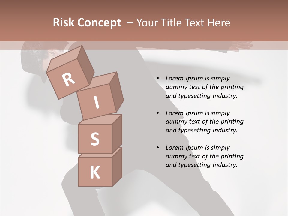 A Man In A Black Suit Is Dancing PowerPoint Template