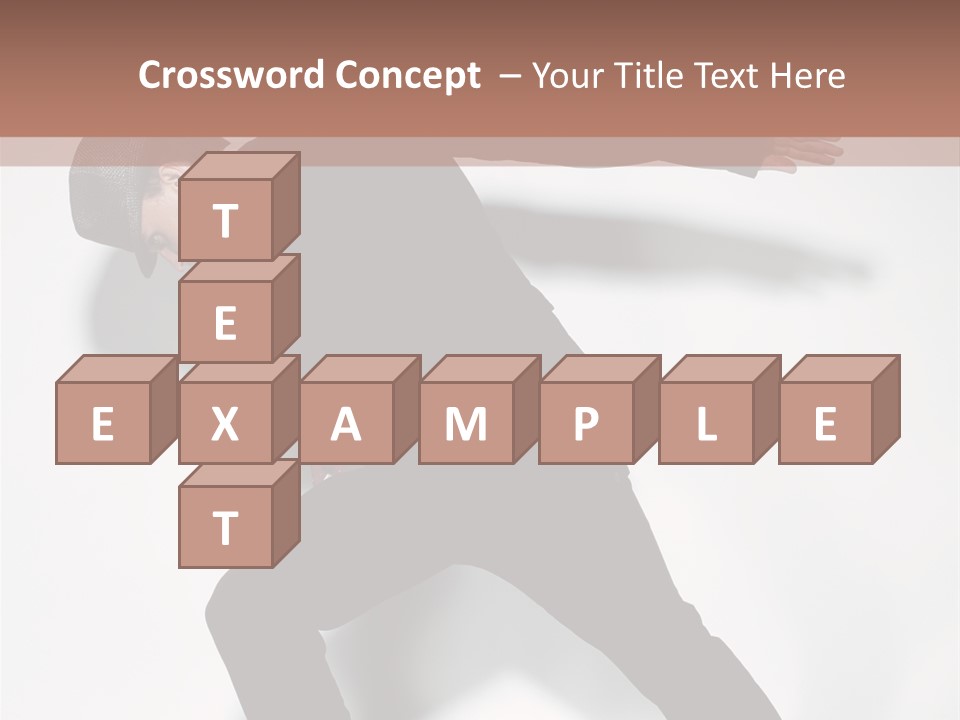 A Man In A Black Suit Is Dancing PowerPoint Template