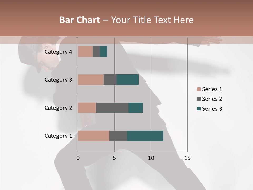 A Man In A Black Suit Is Dancing PowerPoint Template