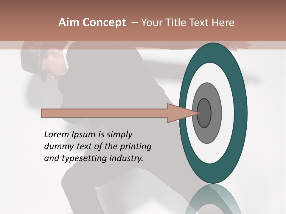 A Man In A Black Suit Is Dancing PowerPoint Template