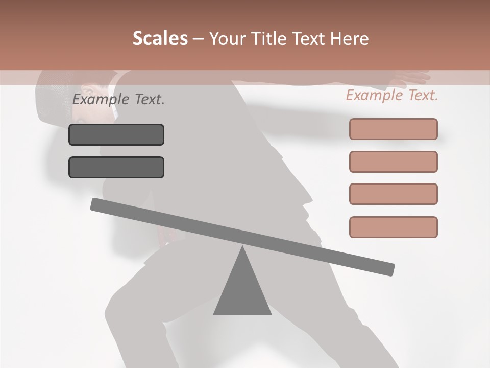 A Man In A Black Suit Is Dancing PowerPoint Template